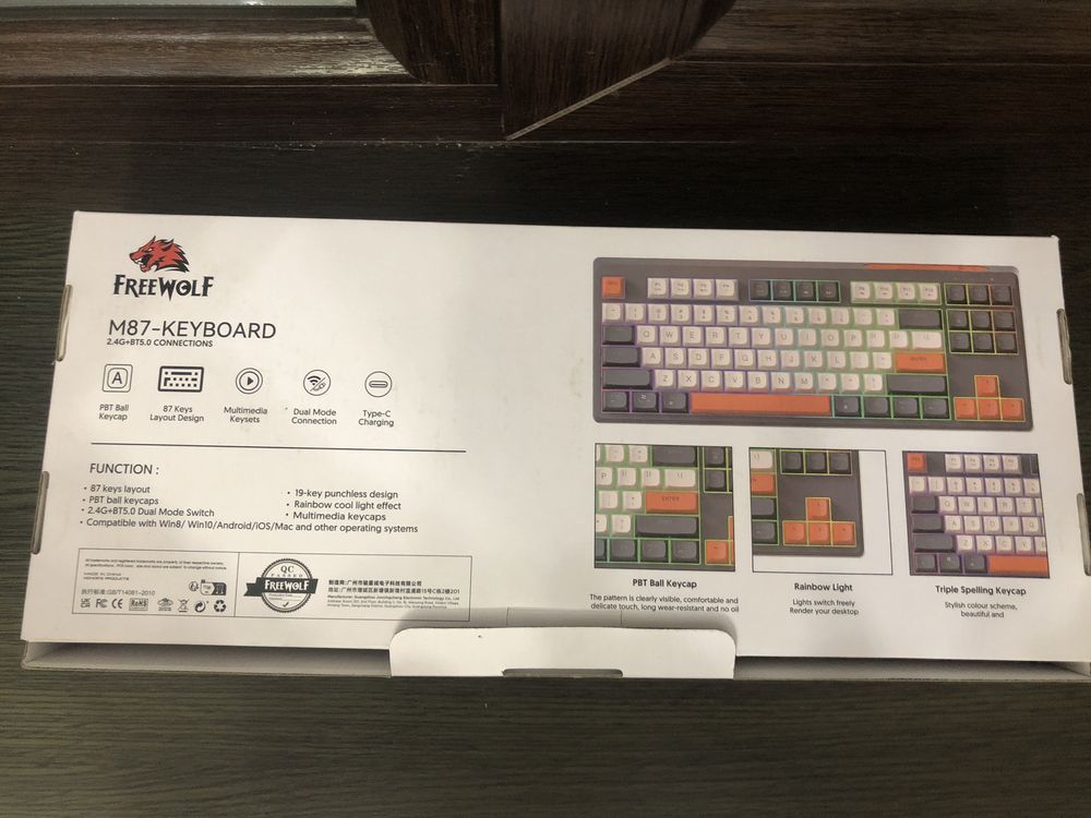 Клавиатура версий Free Wolf 87 key