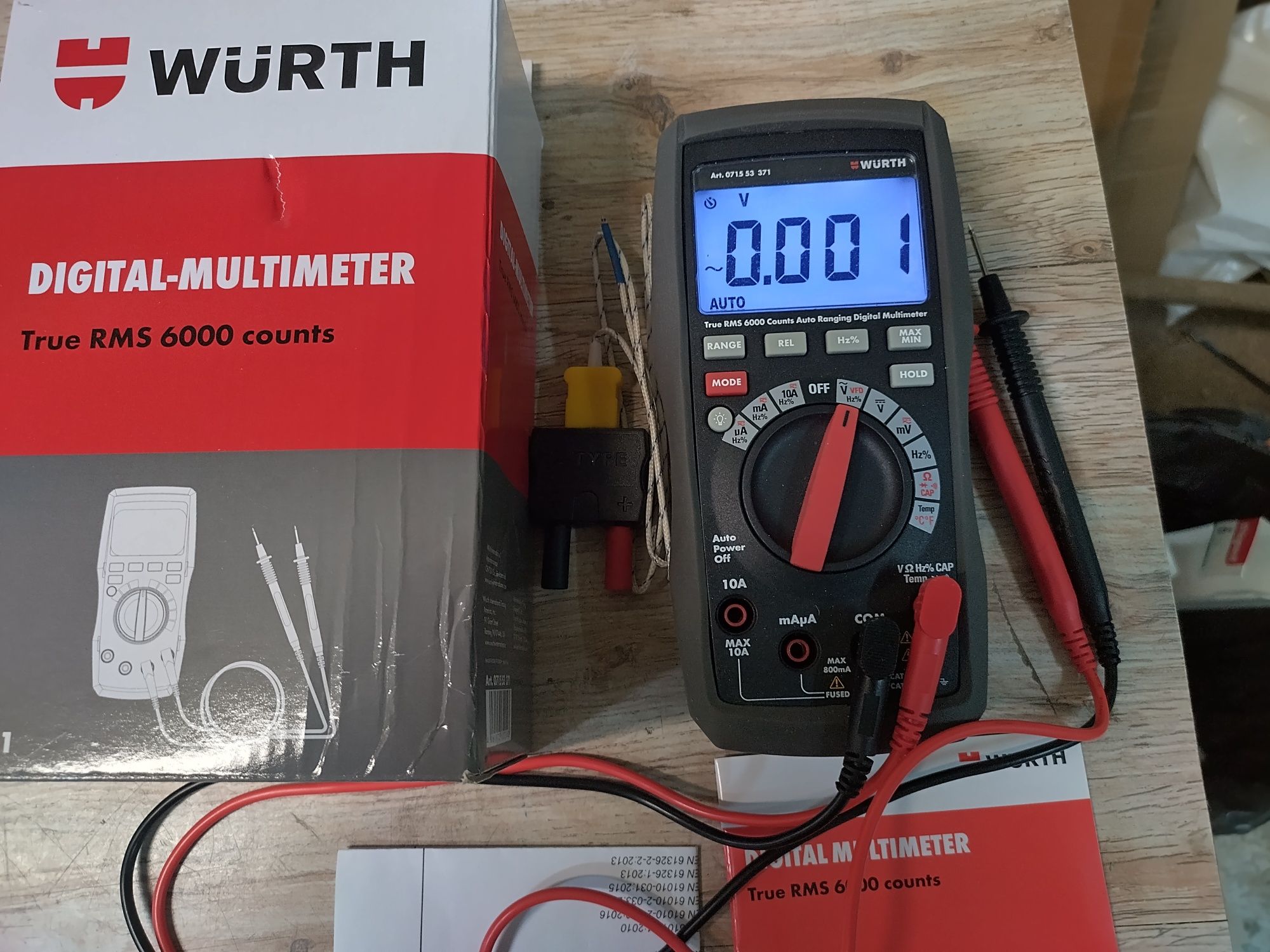 Мултиметър 1000 V  TRMS WURTH