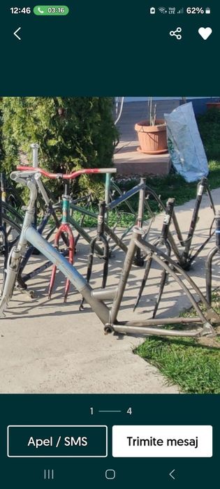 Cadru bicicleta aluminiu dama