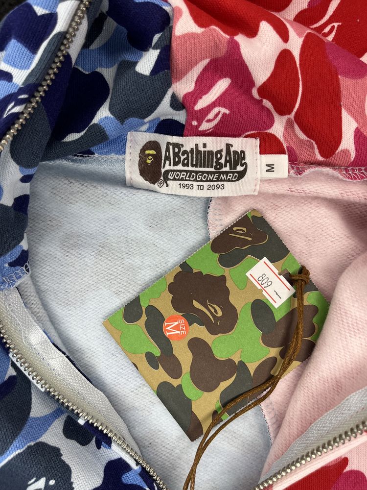 Hanorac Shark Bape Albastru deschis & Roz