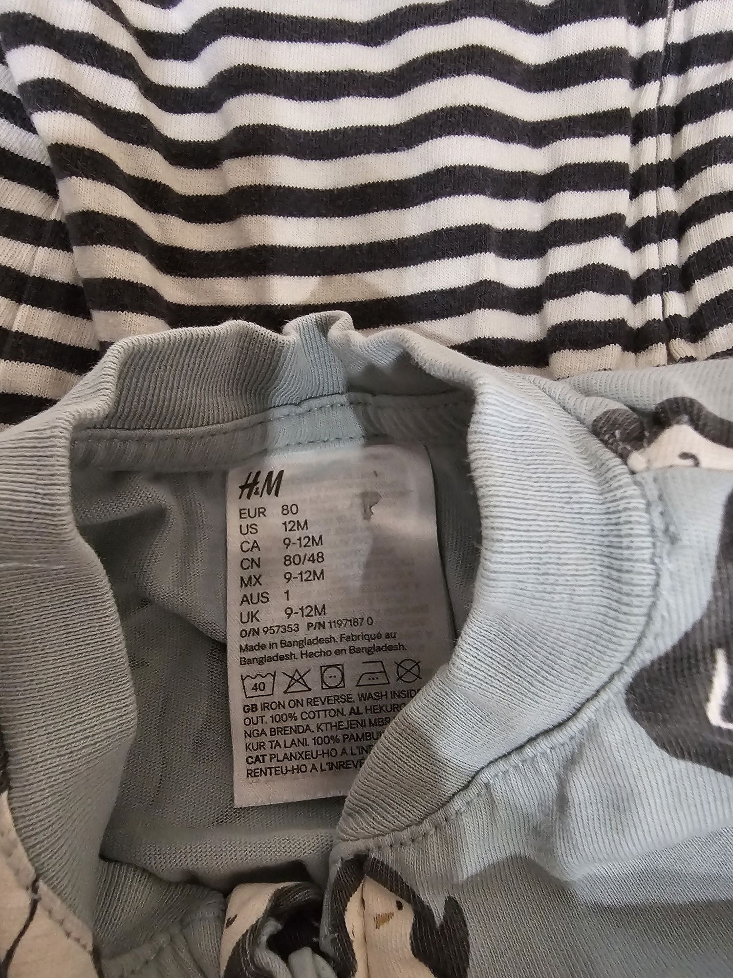 Пижами/Ромпър/ с цип H&M 80 см/9-1