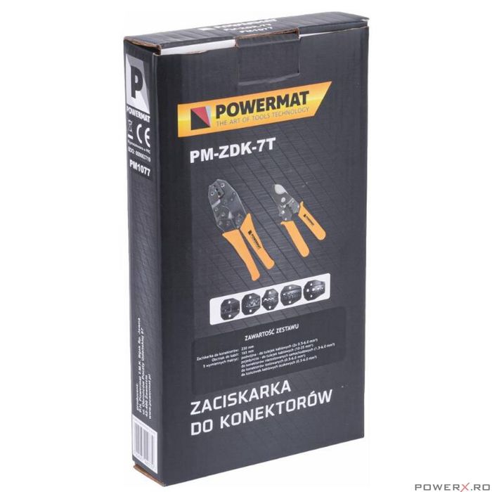 Set 2 clesti pentru sertizare cabluri electrice 7 in 1, Powermat