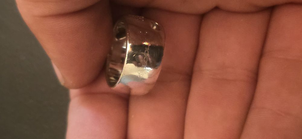 Inel argint Molecole diamante naturale