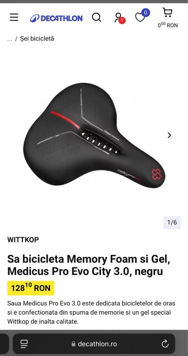 Sa bicicleta Wittkop Medicus cu spuma memorie, confortabila