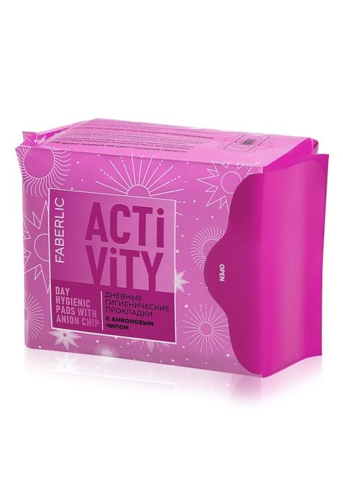 Дневные, ночные, гигиенические прокладки с анионовым чипом