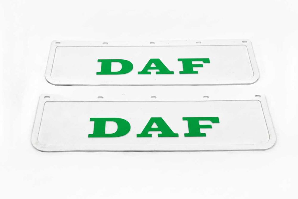 Релефни Бели Гумени Калобрани за Daf / Даф 60x18 см к-т