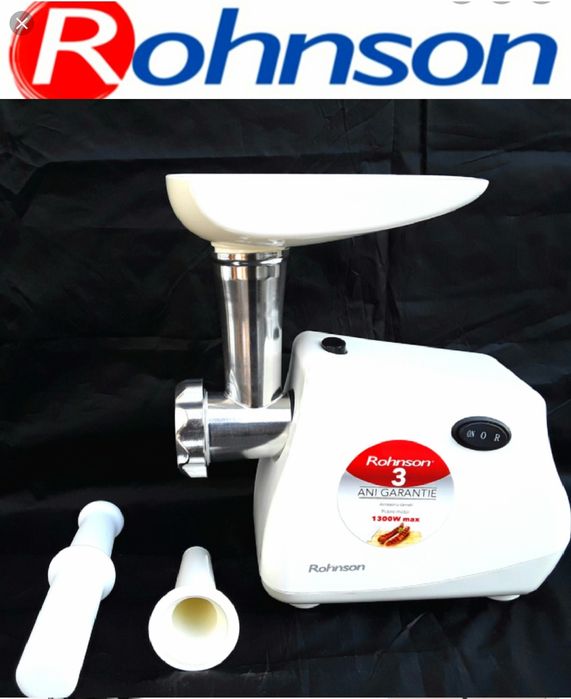 MAŞINĂ Electrică Tocat ROHNSON 1300 W Accesoriu Stors legume - 160 Lei
