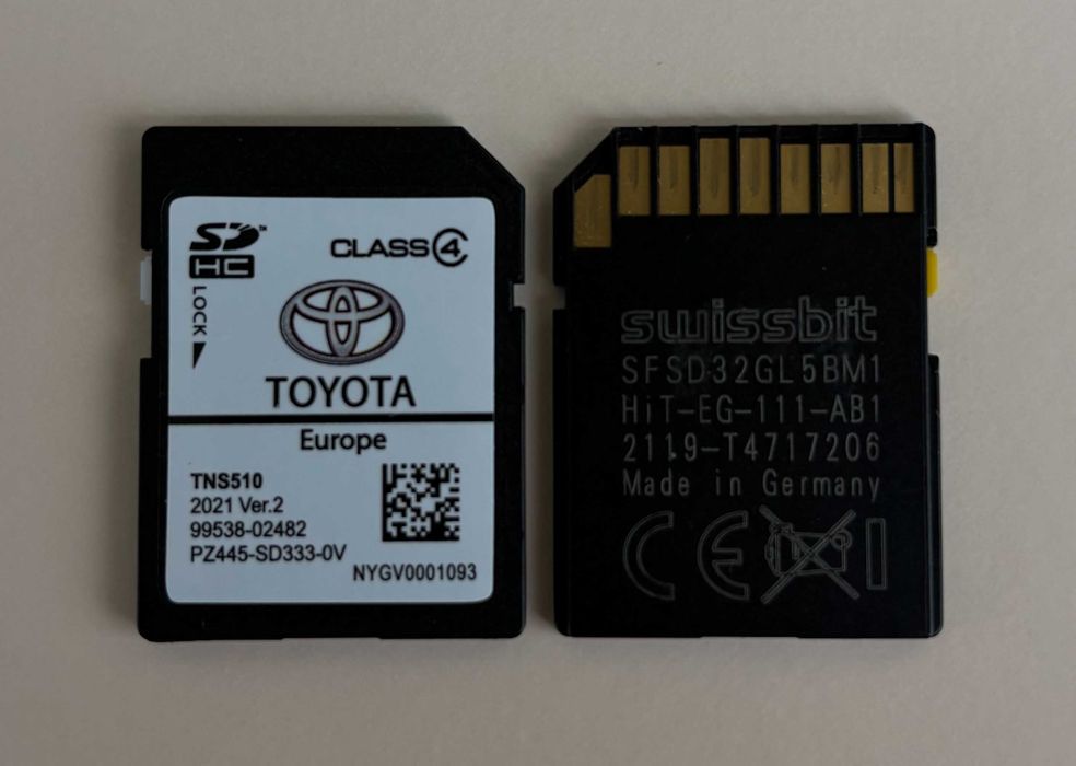 2021 V2 Ново Toyota Навигационна SD card TNS510 Europe Сд Карта Тойота