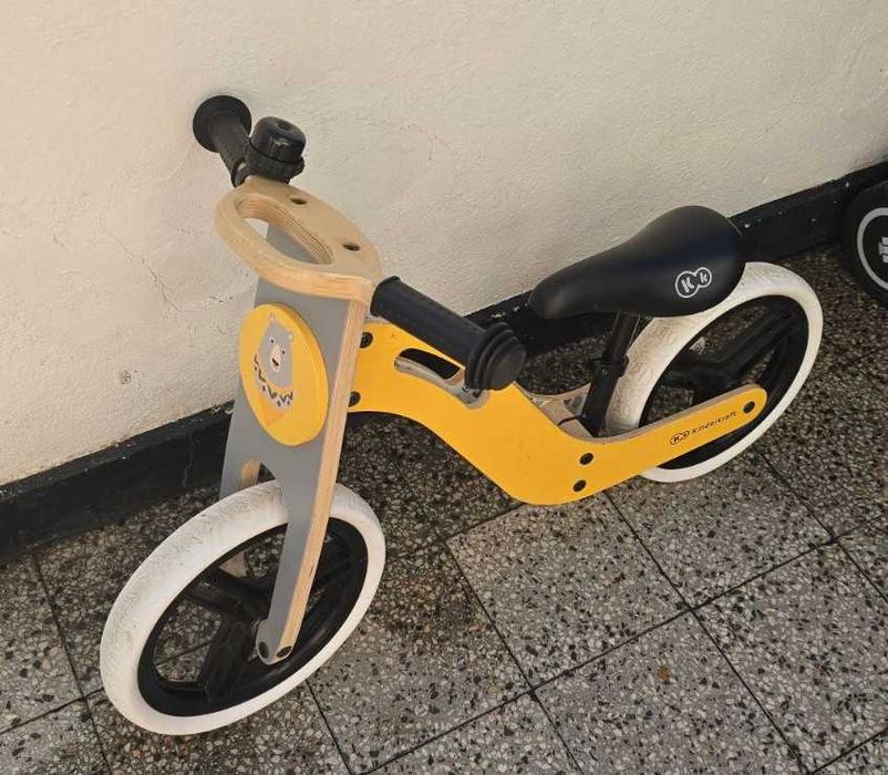 Баланс колело Kinderkraft Uniq, детско коледно, дървено колело