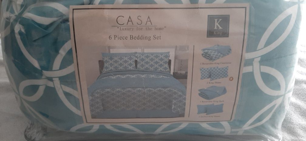 Set lenjerie pat 6 piese SUA King size