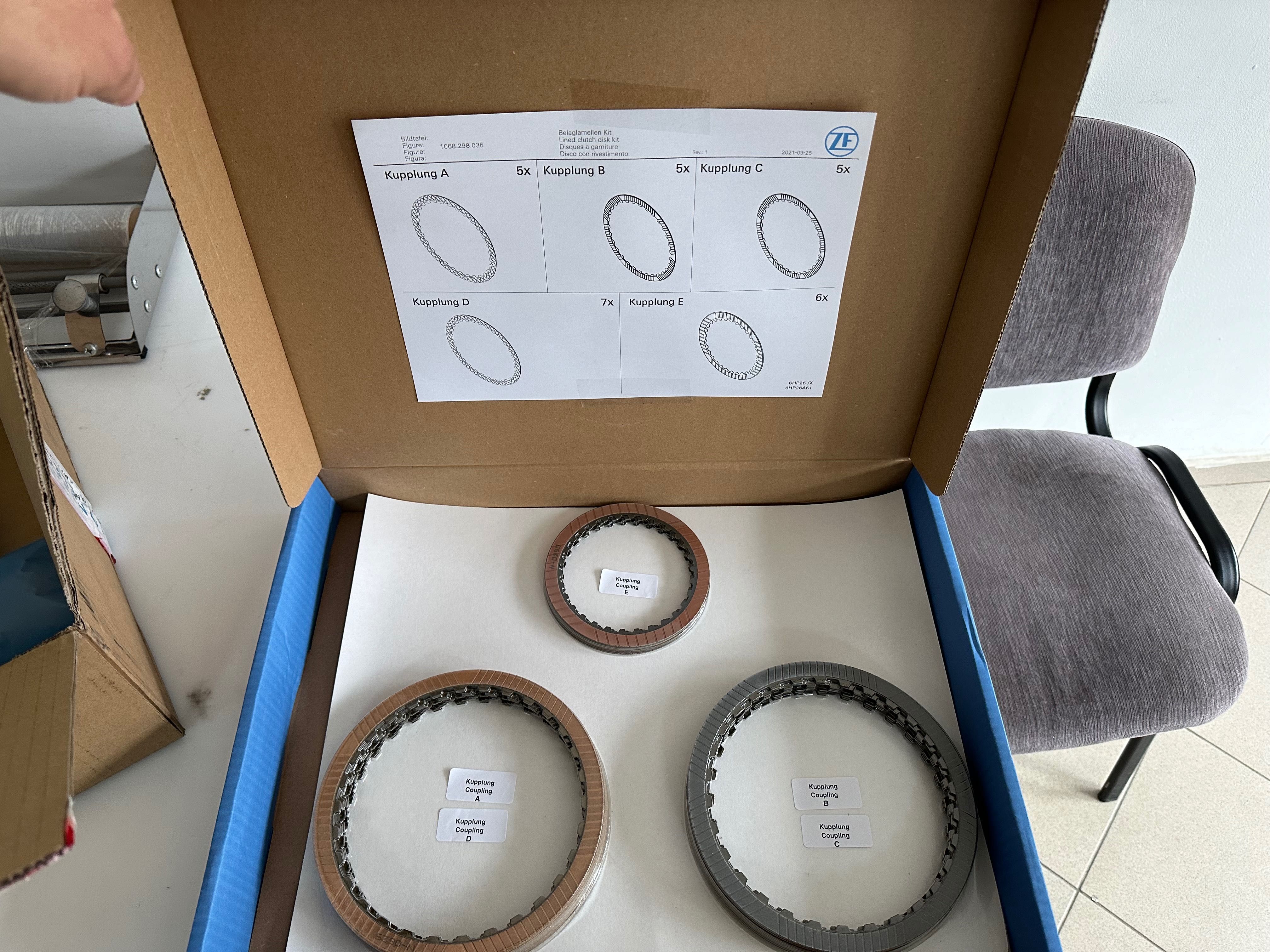 ZF 6hp26 ремонтен комплект оригинален от ZF
