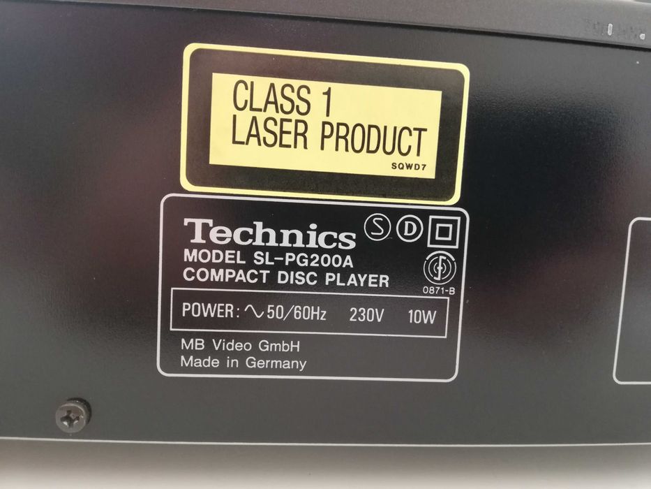 CD Player TECHNICS model SL-PG200A - Impecabil/Vintage/made in Germany