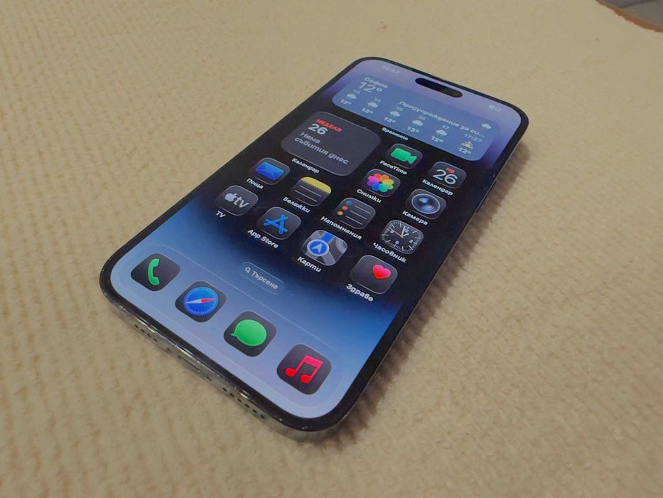 Като Нов!!! Apple iPhone 14 Pro Max /512GB/Space Black/100% Батерия