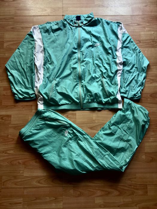 Track athletic suit jacket joggers oversize 80s nylon vintage Nike