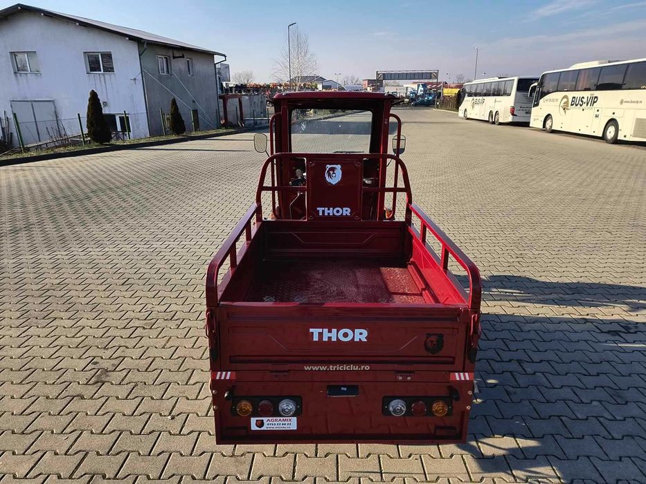 Triciclu NOU electric Thor STAR PLUS cu cabina DE 1200W Agramix