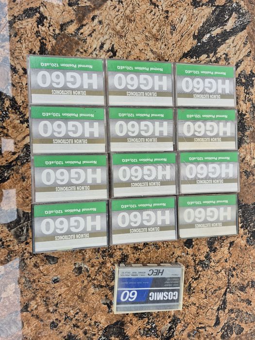 Vand 13 casete audio originale HG60&Cosmic 60 minute pentru reinregist