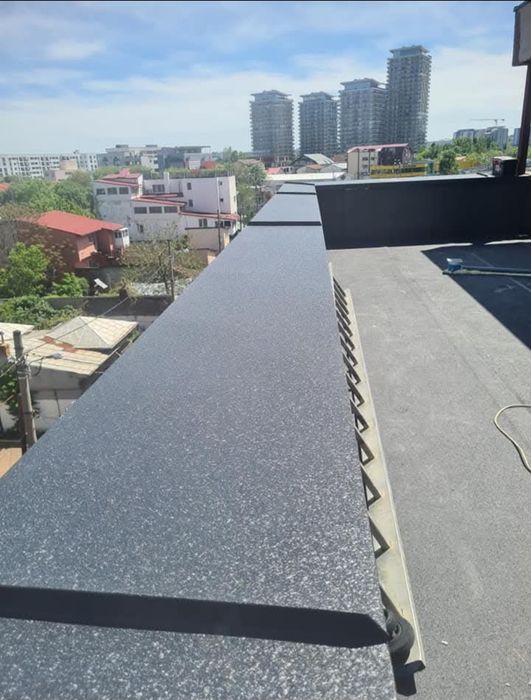 Profil  din tabla inchidere zid  atic terasa gard . Profil tera