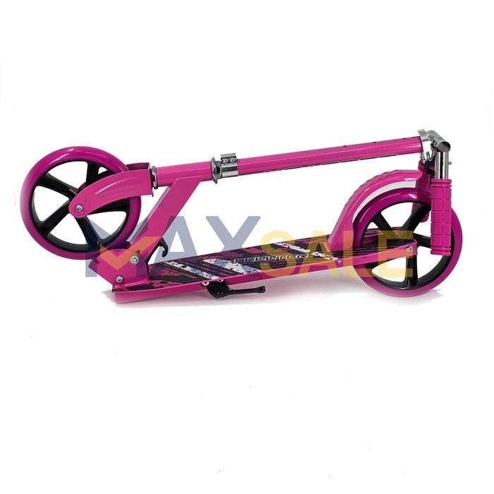 Тротинетка детска сгъваема скутер scooter розова черна алуминиева