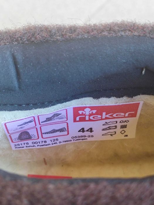 Ghete barbati Rieker piele naturala, impermeabil, imblanite, 44 NOI