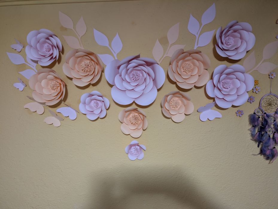 Decorațiune perete din hârtie !