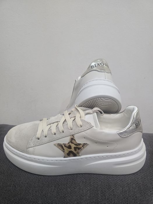 Дамски кецове  BIAGIS'S от естествен велур в бежов цвят