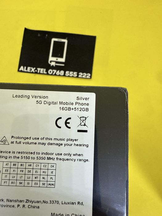 ZTE Telefon mobil Nubia Z60 Ultra 512GB 16GB-Ram Sigilat Nou