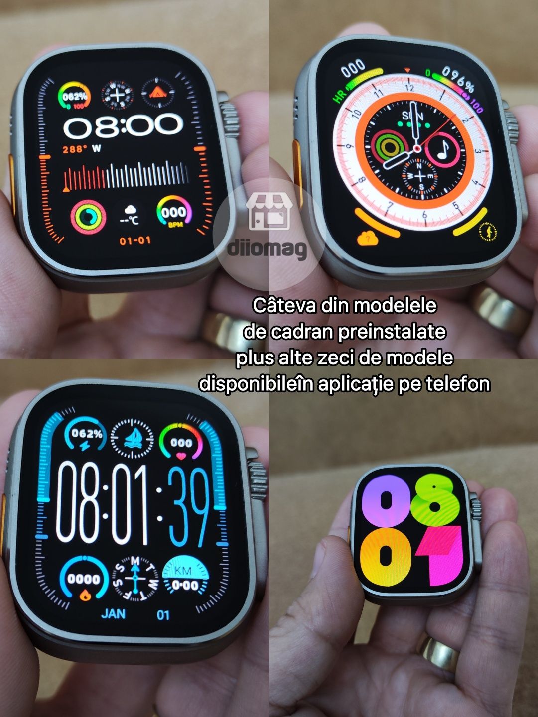 ULTRA2-Ceas smartwatch HK9 ULTRA2 49mm SuperAMOLED+ cu AOD si DualCore