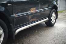 Praguri cromate Mercedes ML W163 bull bar haion injector turbo far bar