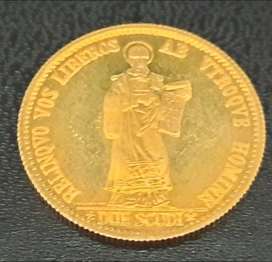 Set monede de aur, 22kt., San Marino, 1+2 scudi 1974. De excepție!