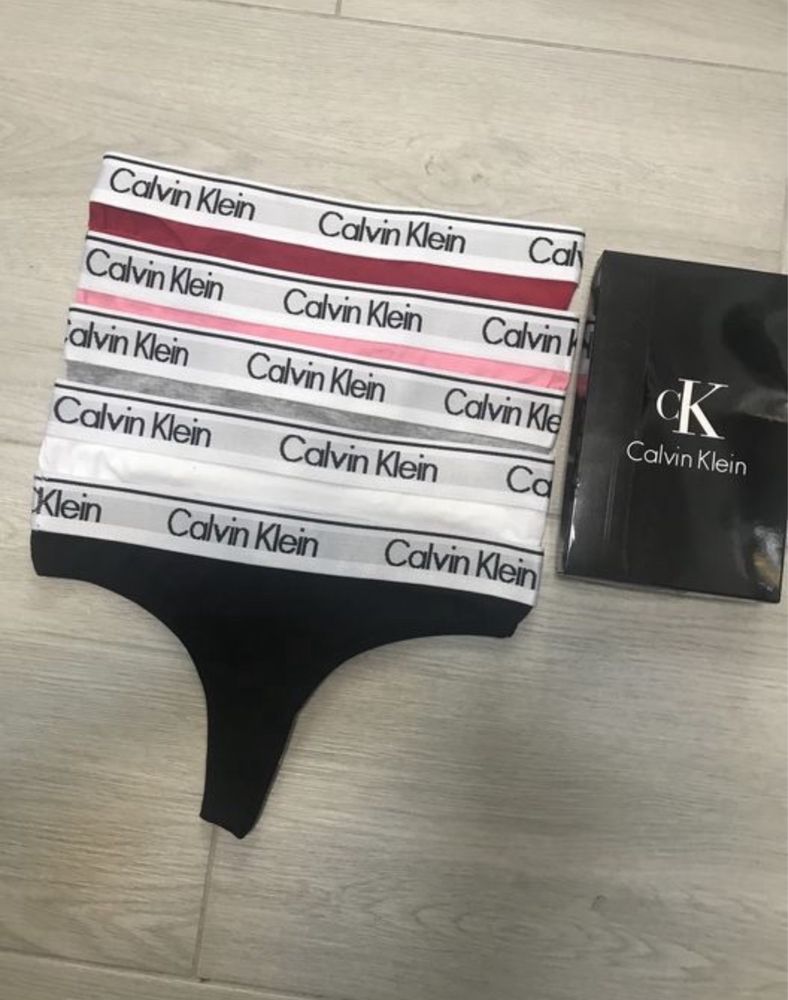 SET 5 Chiloti tanga / Lenjerie Intima DAMA — 95% bumbac — S M L XL