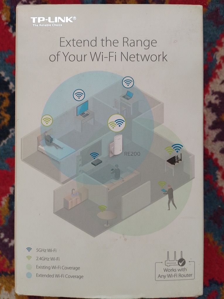 Усилитель WI-FI сигнала TP-Link RE-200.