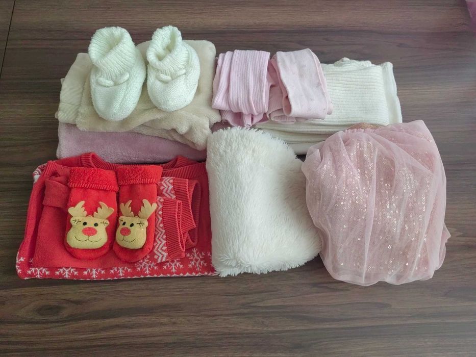 Бебешки дрехи за момиче 9-12м - 4комплекта