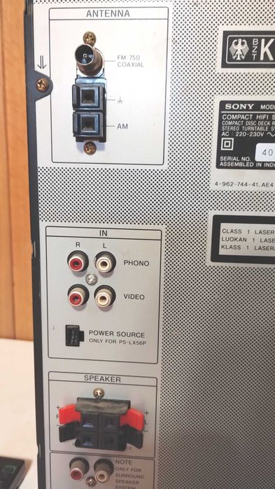 radio casetofon amplificator tuner eq linie Sony lbt a490 cu telecom