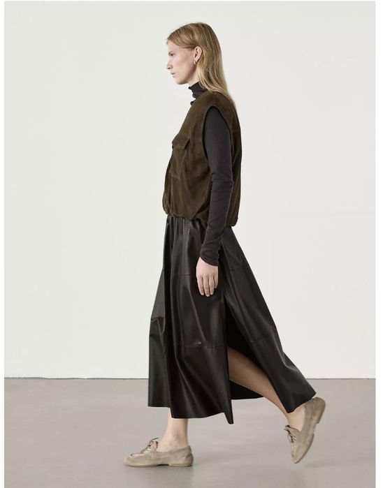 Fusta Massimo Dutti piele