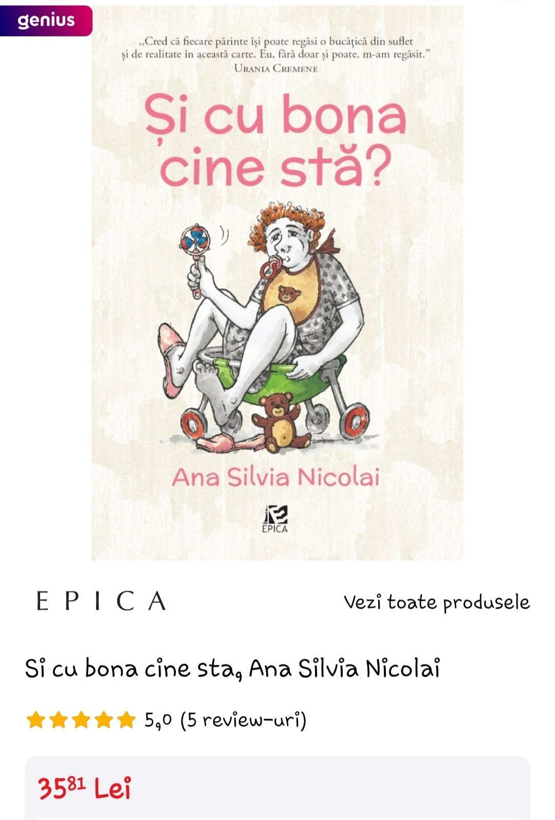 Carte Și cu bona cine sta