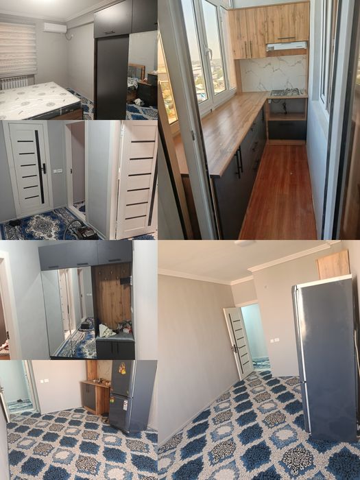 Kvartira sotiladi Andijon shaharda 1 xonalik 2 xona qilingan
