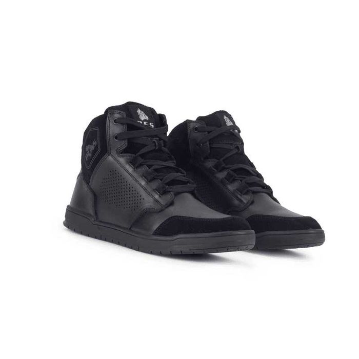 Ghete Moto Urbane PES City Guard Rezistente la Impact, Piele Perforată