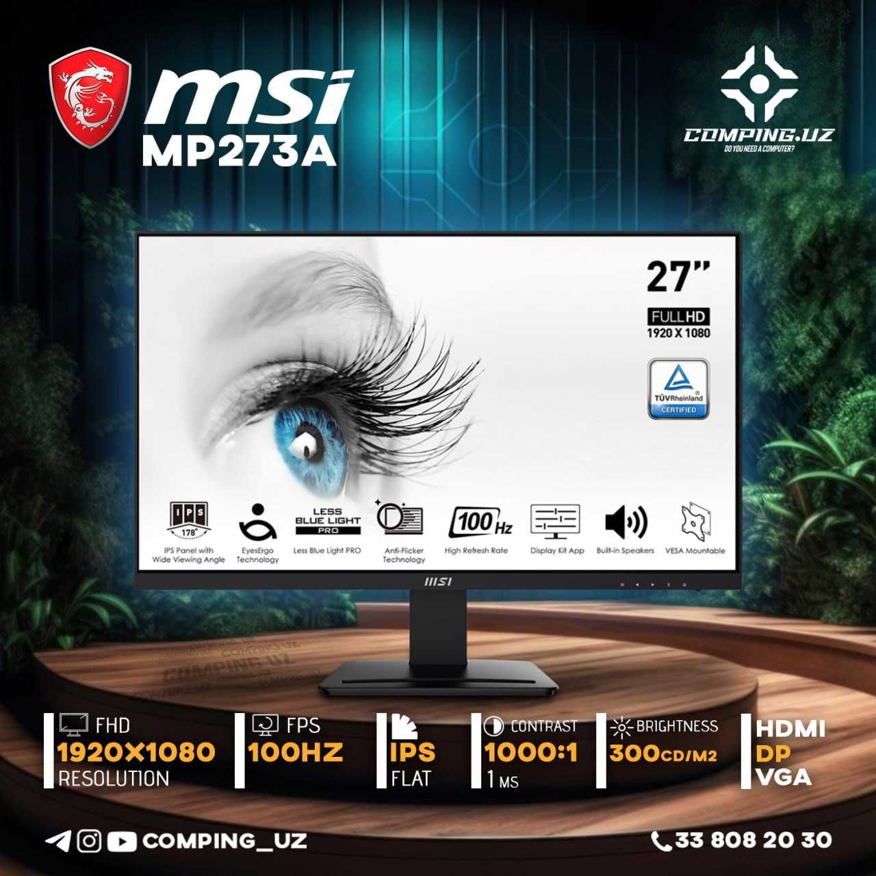 MSI MP273A 27" IPS FHD 100Hz