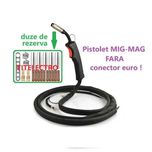 Pistolet FARA conector EURO sudura MIG-MAG cu sarma + set 20 accesorii