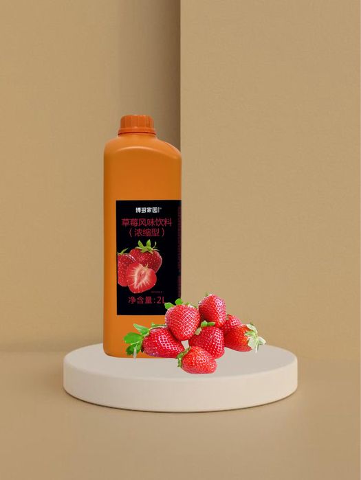 Сироп со вкусом клубники для приготовления Bubble Tea