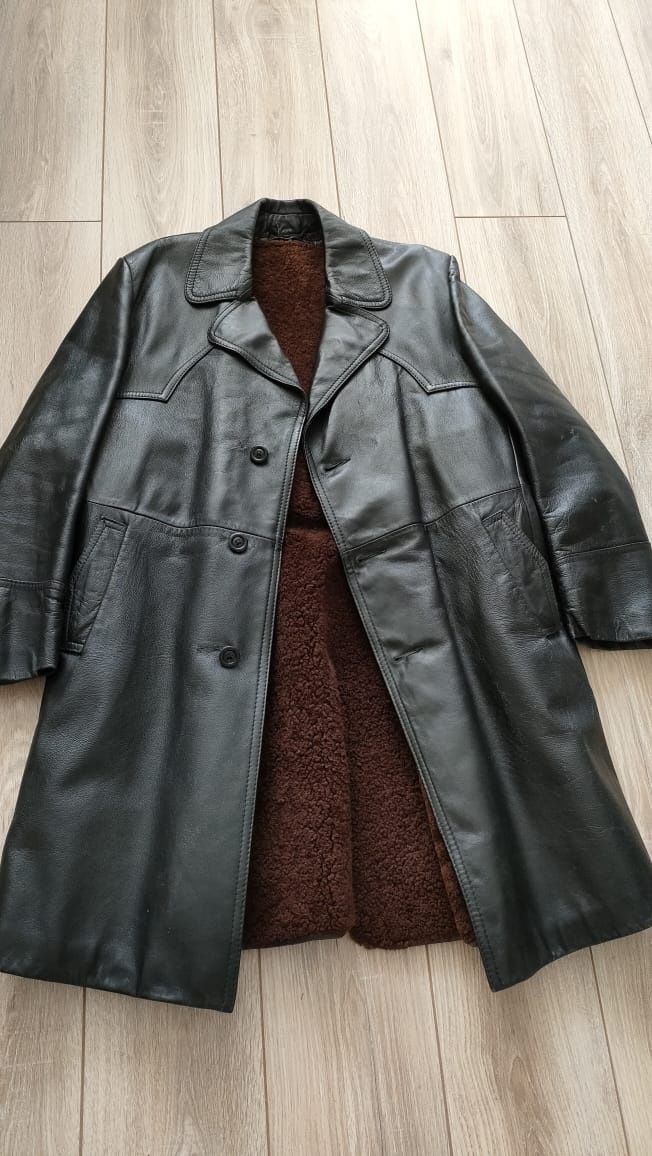 Советская кожаное пальто