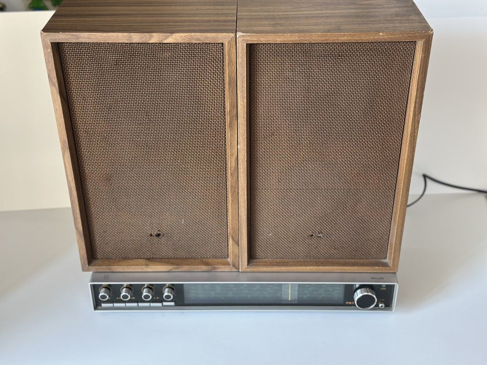 Rar Philips Radio Si Boxe Onkyo Tuner FM AM 701 Vintage Retro Audio