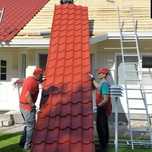 Dulgherii montaj tigla metalica lindab sistem pluviale