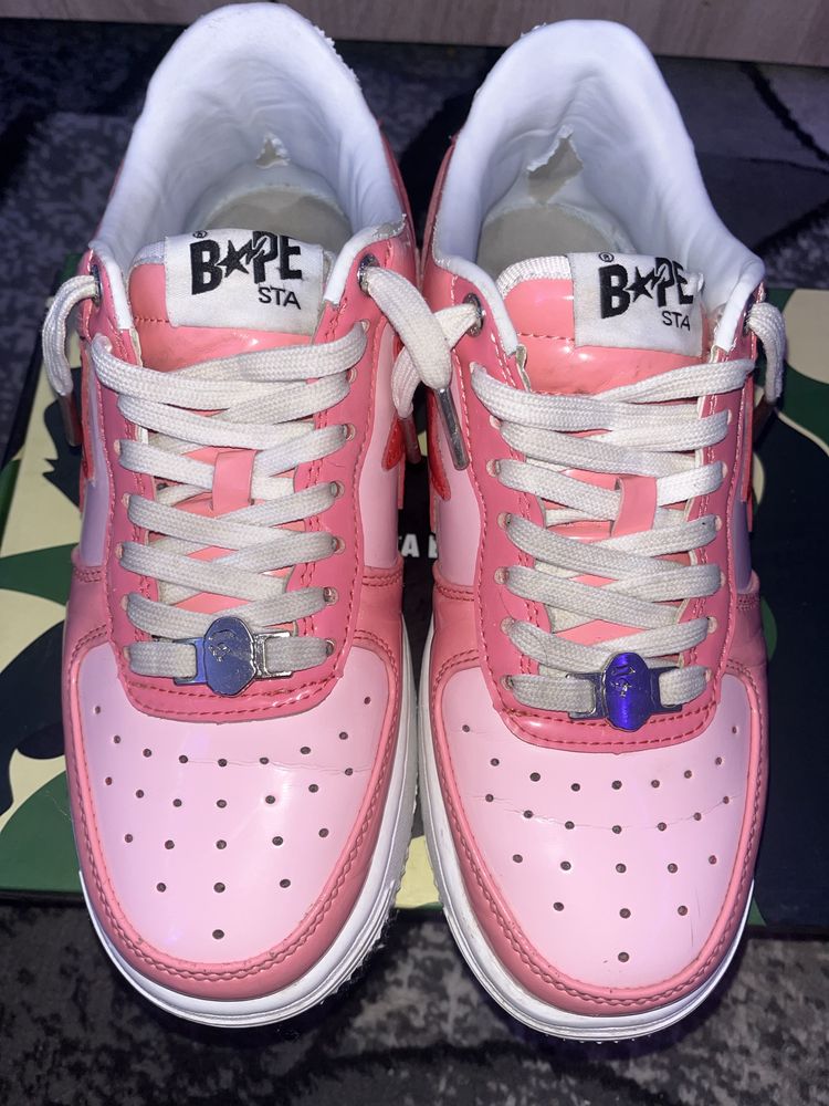 Pink bape sta shoes маратонки unisex