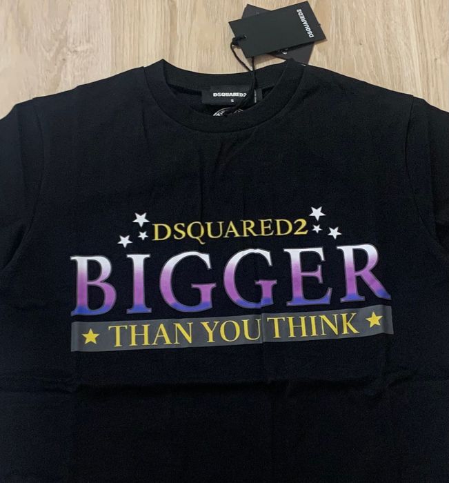 Нова мъжка тениска с етикети Dsquared bigger