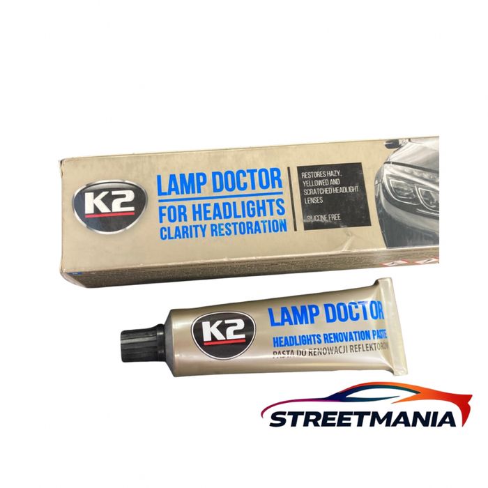 Абразивна полир паста K2 за възстановяване на фарове и боя