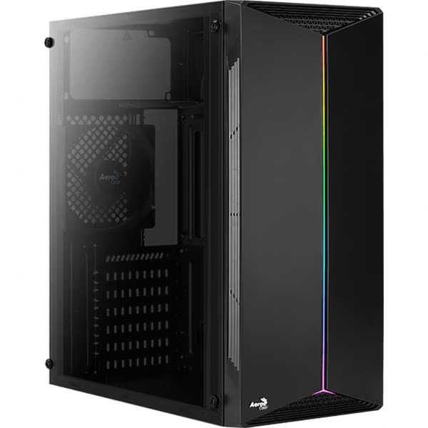 Vand carcasa PC gaming RGB MidTower Aerocool