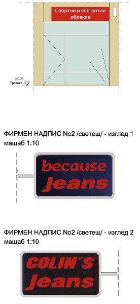 Узаконяване на рекламни табели - 350лв. без електро.