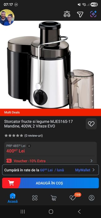 Vând storcător de fructe