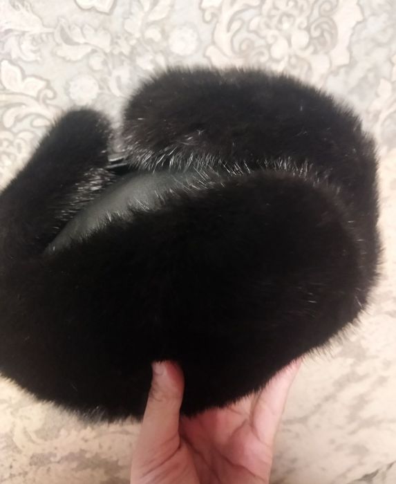 Норковая шапка мужская